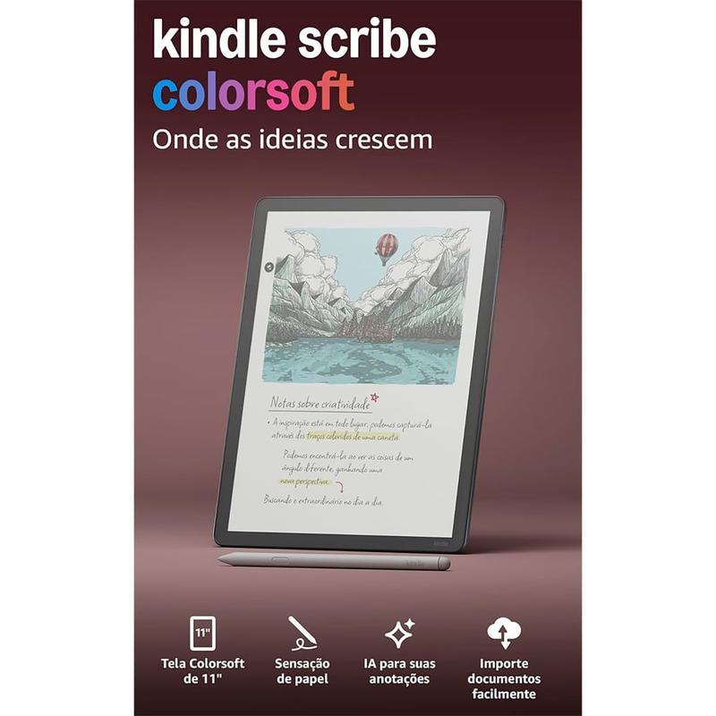 Kindle Scribe Colorsoft 64GB com Tela Colorida de 11
